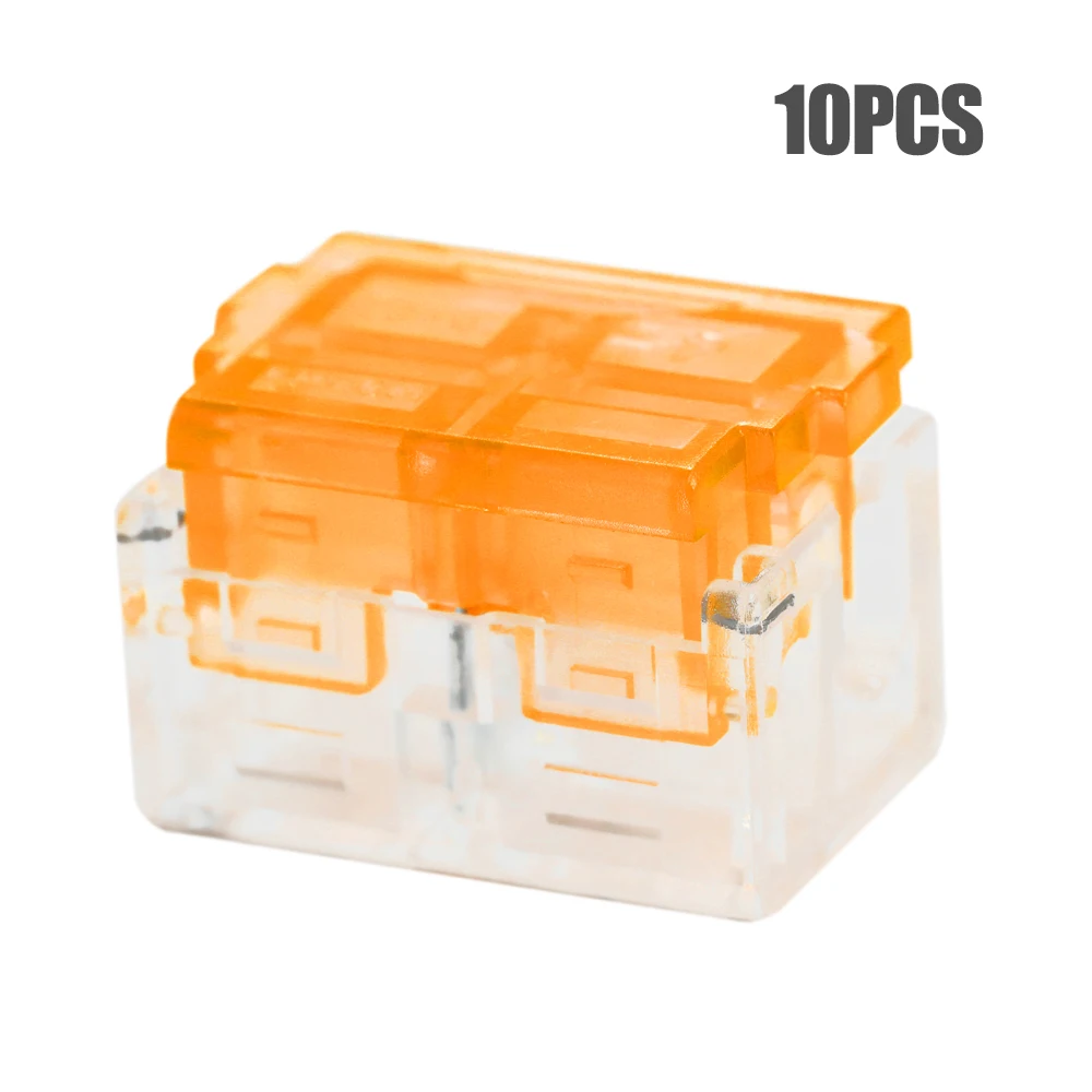 

Hot 10pcs T-type 220V Main Branch Wire Connector Box Set Free Break Line Quick Terminal Block Splitter Cable Connectors Kit