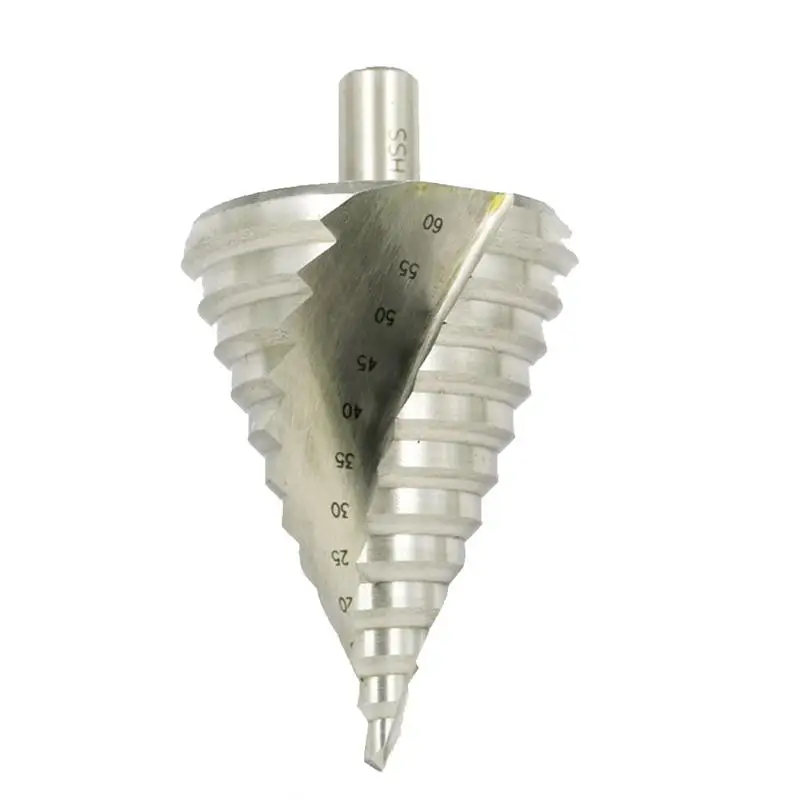 WINOMO 6-60mm Step Drill Bit 12 Steps Bit Shank Spiral Groove Step Drill Hole Cut HSS Spiral Groove Step Drill Bit Shank WINOMO 6-60mm Step Drill Bit 12 Steps Bit Shank Spiral Groove Step Drill Hole Cut HSS Spiral Groove Step Drill Bit Shank