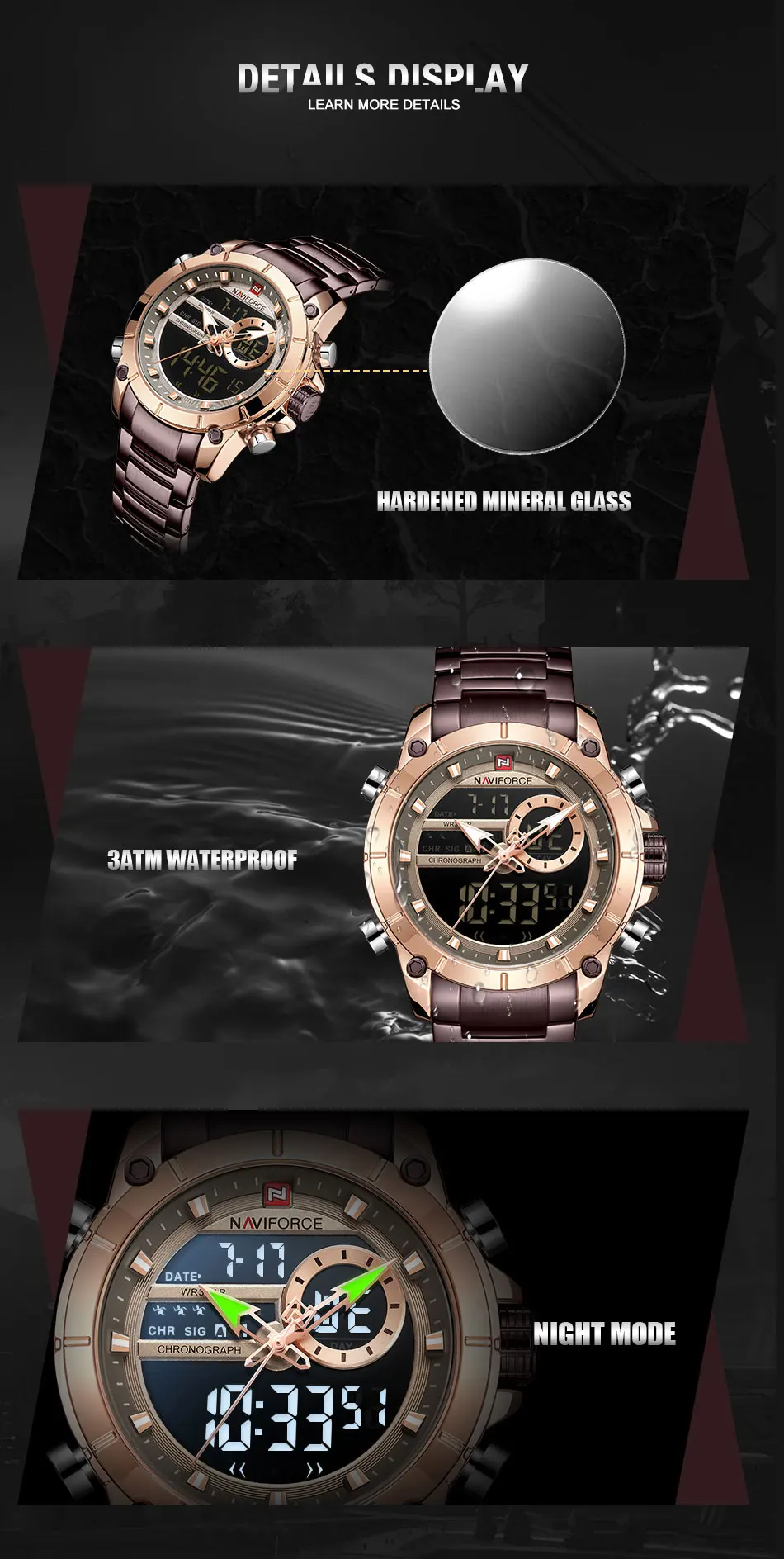 Лидирующий бренд мужские наручные часы naviforce Модные Роскошные Кварцевые часы мужские s военные Хронограф Спортивные наручные часы Relogio Masculino