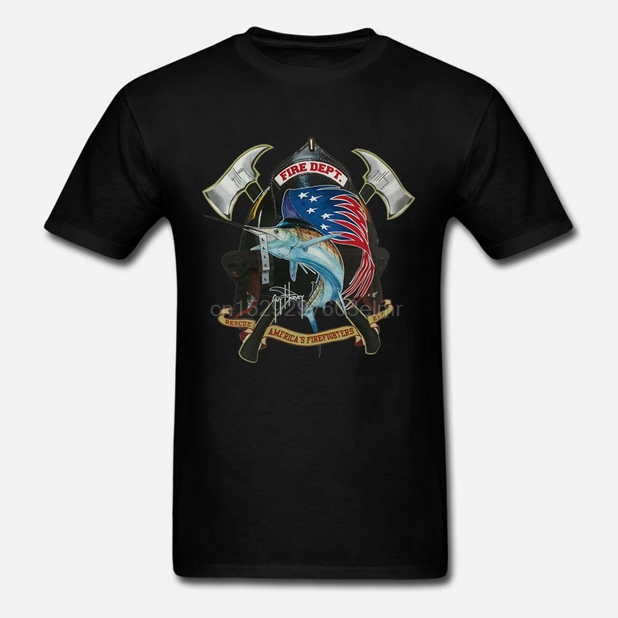Guy harvey firefighter shirt Clearance