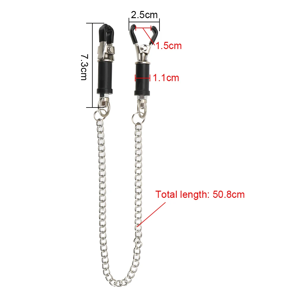 With Chain Nipple Clamps For Women Clitoral Clips Breast Enlargement Sex Toys Adults Games Bondage Couples Tools Erotic Products