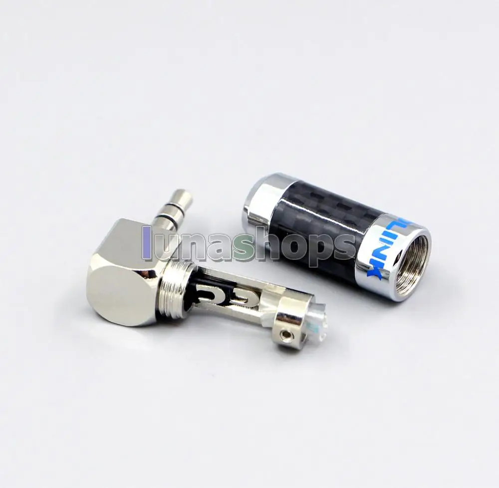 LN002135 ACROLINK Родий CF-3.5L(R) 3,5 мм стерео Мужской углерод 90 градусов адаптер диаметр 7 мм для diy