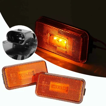 

2x Truck light 24V LED Side Amber Marker Lamp Signal Lamp Warning Indicator Light for SCANIA 5 6 Series P and R Cabs G T Series