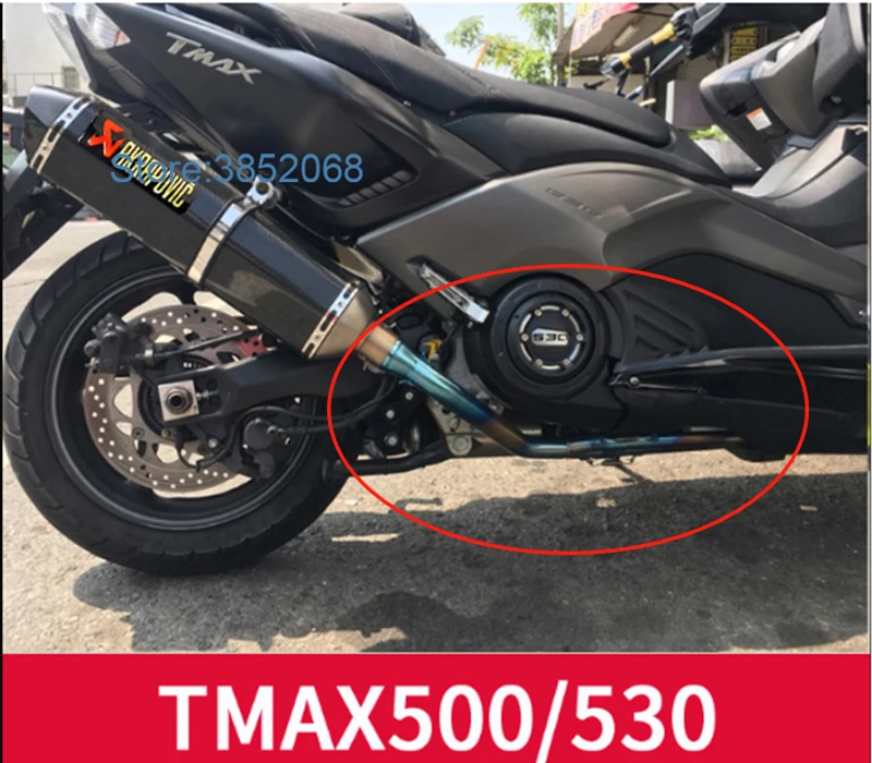 Слипоны для Yamaha Tmax 500 Tmax530, мотоциклетные выхлопные трубы для TMAX500 TMAX530 TMAX 500 TMAX 530