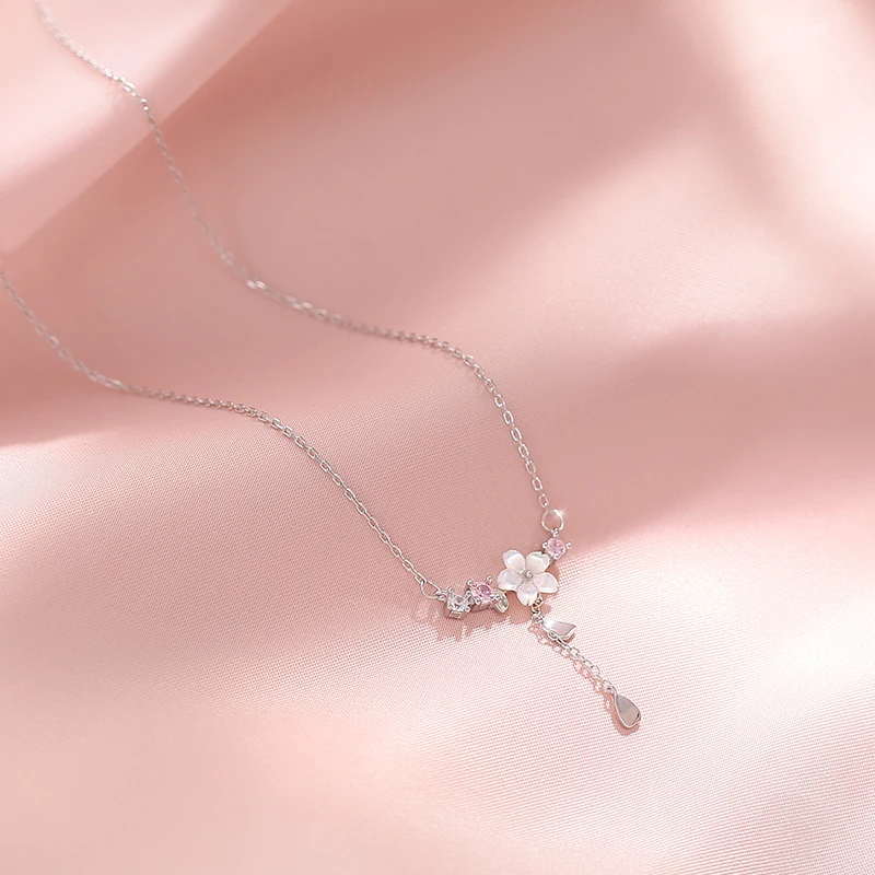 Kawaii Cherry Blossom Flower Necklace - Limited Edition