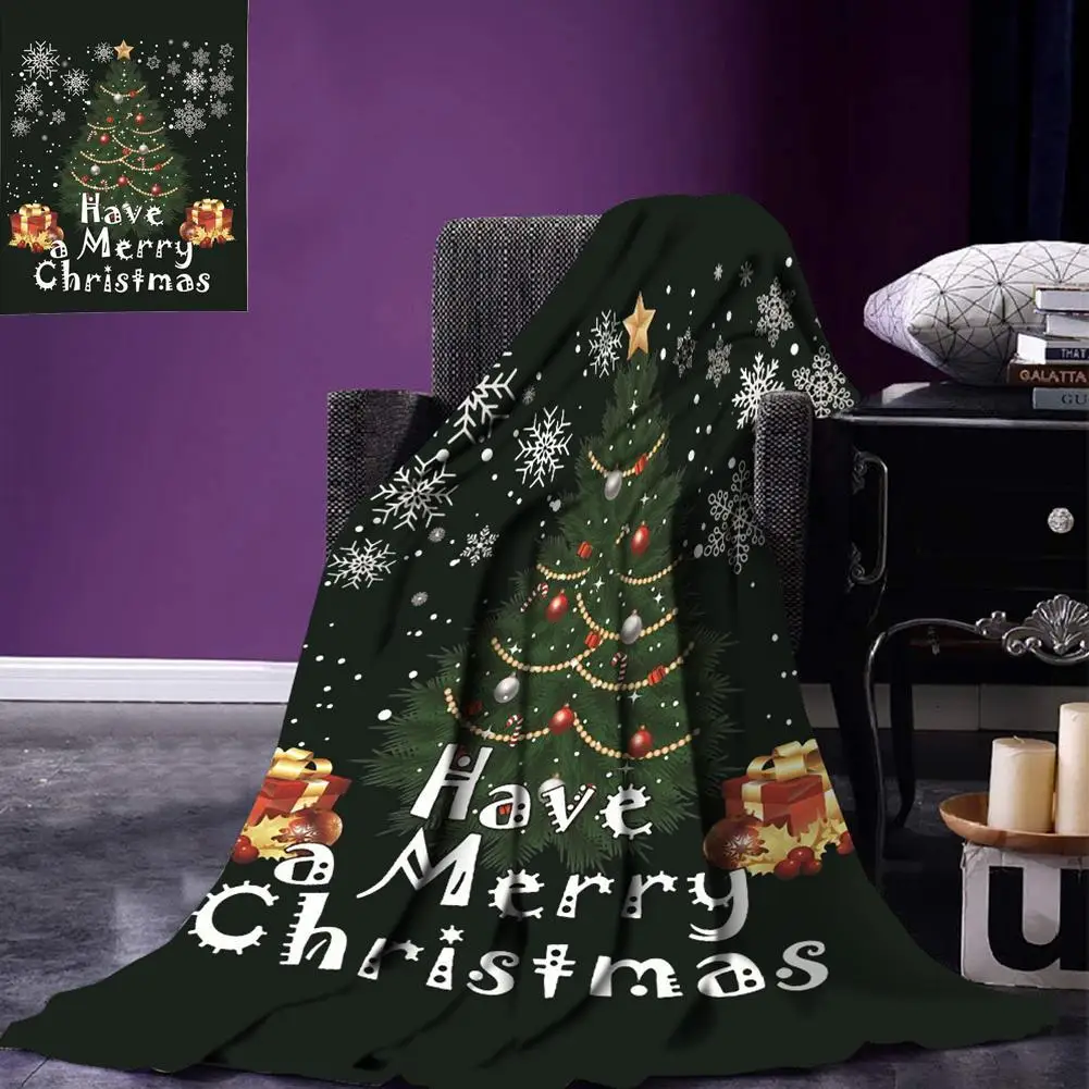 Веселое рождественское покрывало, украшения для кровати, дивана, мультяшная микрофибра, напольное одеяло, s подушечки, новогодние, рождественские, вечерние
