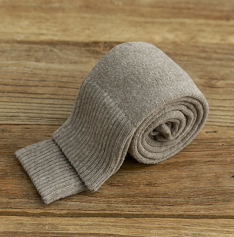 Men khaki Зимние новые мужские и женские носки хлопковые махровые плотные теплые длинные носки без пятки японские модные носки skarpetki calcetines mujer - Цвет: Men khaki