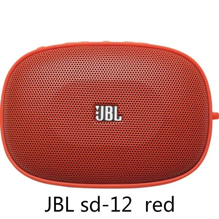 JBL sd-12 red JBL sd-12 BLU портативный беспроводной bluetooth-разъем карта маленький динамик мини мобильный телефон fm-радио маленький стерео старшеклассник mp3-плеер - Цвет: JBL sd-12 red