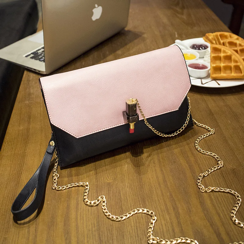 

2019 New Style Korean-style Clutch Handbag WOMEN'S Bag Versatile Envelope Shoulder Bag with Chain Bag a Generation of Fat
