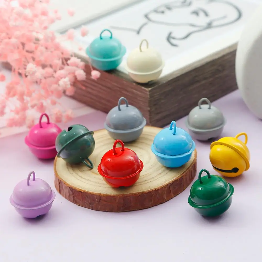 22mm schöne Jingle Bells Weihnachtsfeier Dekoration Anhänger lose Perlen DIY Handwerk Weihnachtsbaum Glocken handgefertigte Accessoires