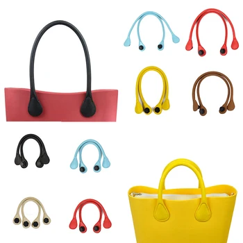 

68cm / 45cm O Bag Handle Straps For Portable Belt Bags Candy Color Parts Accessories Leather Shoulder Strap For Handbags