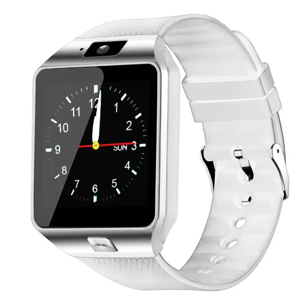 Многофункциональный шагомер электронные Bluetooth Смарт часы шаг цифровой счетчик монитор сна наручные часы для DZ09 здоровья браслет - Цвет: White