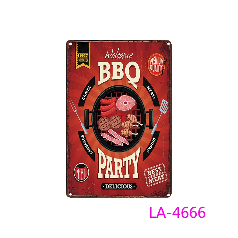 DAD'S BBQ металлическая Оловянная табличка, Металлический Настенный декор для барбекю, бара, паба, кухни, вечерние, винтажные металлические знаки, железная живопись