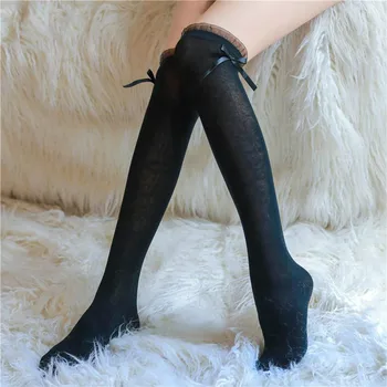 

2020 New Sexy Stocking for Women Girl Lingerie Breathable Nylon Japanese Adult Thigh High Stockings Black Color Medias De Mujer