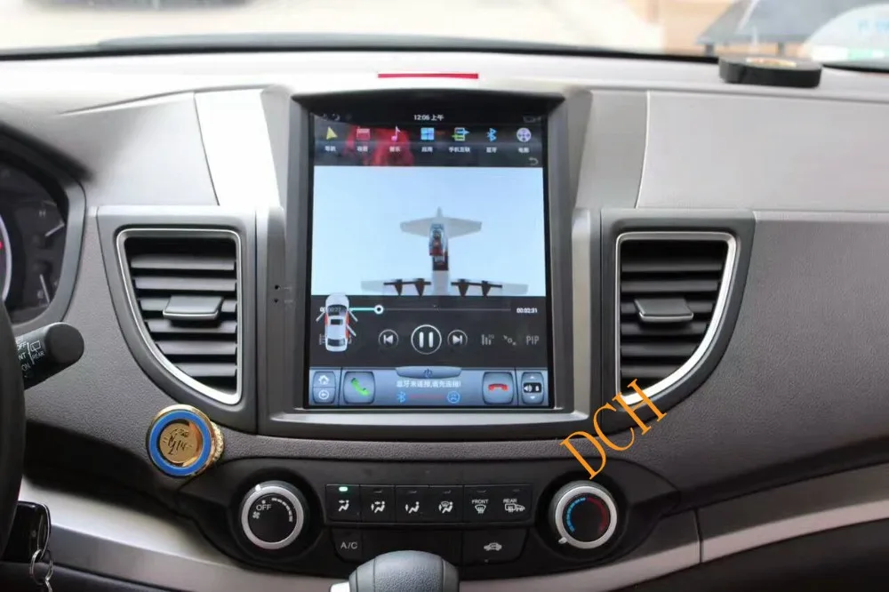 Автомобильный DVD плеер Tesla Style 10 4 дюйма Android 9 0 GPS навигация для honda CRV C R V 2012 2016 px6 carplay