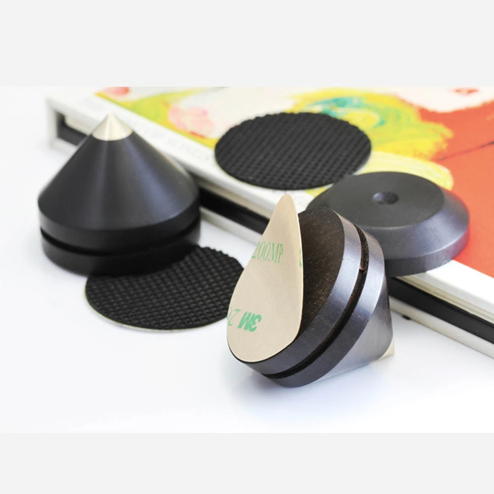 Ebony Wood Spike N Base Diy Vibration Isolation Cone Disc Hifi Amp