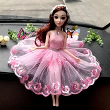 

Mesh Material Princess Dress Doll Car Decoration Car Ornaments Auto Interior Decorations Girls Toys Ornament Accessories