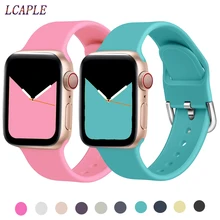 Спортивный силиконовый ремешок для apple watch 5 4 band 44 мм iwatch band 42 мм correa 38 мм pulseira apple watch 5 4 3 2 Браслет ремешок для часов