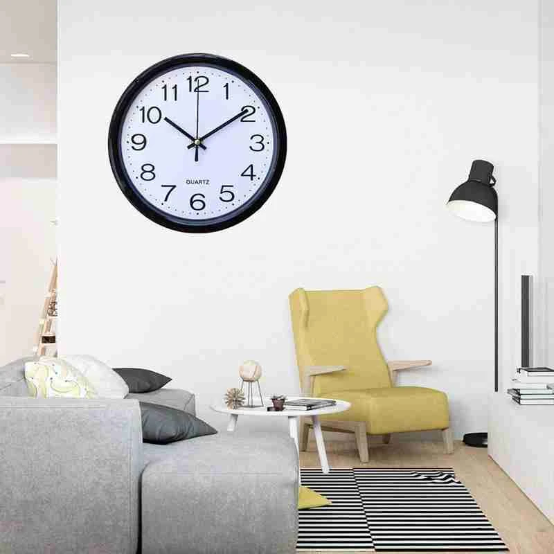 large clock Fashion Simplicity Round Wall Clock Quartz Silent Sweep Movement Home Bedroom Kitchen Office Decor Clocks Fits For Living Room Wall Clocks discount