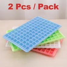 2 шт. пищевой лоток для льда 60 решеток квадратной формы, форма для льда, без бисфенола, для кухни, бара, виски, коктейля, холодных напитков