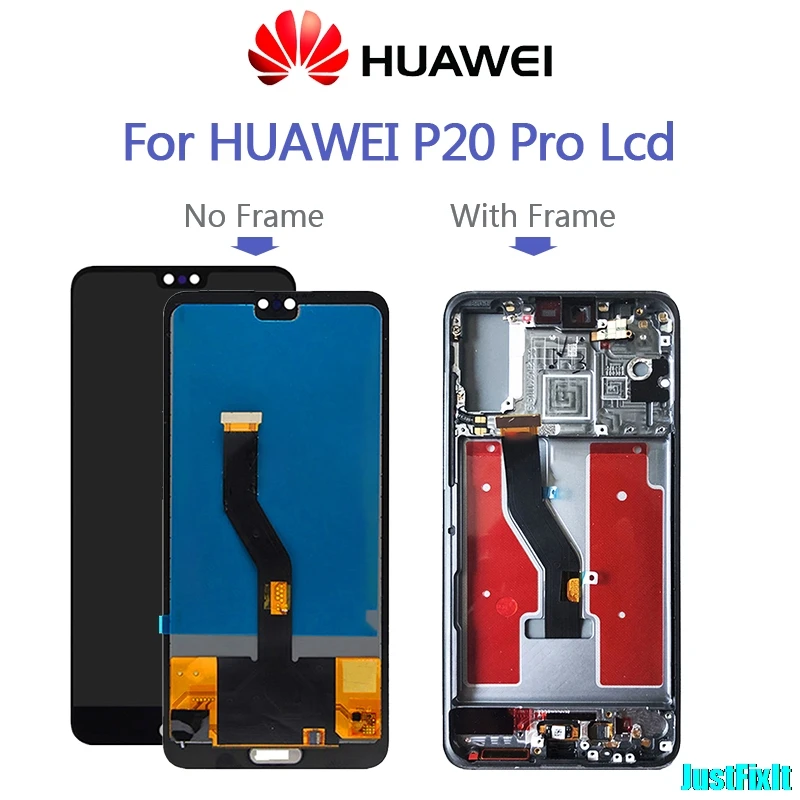 

For huawei P20 Pro CLT-AL01 6.1''100% test LCD Display with touch screen digitizer Assembly replacement parts Original new LCD
