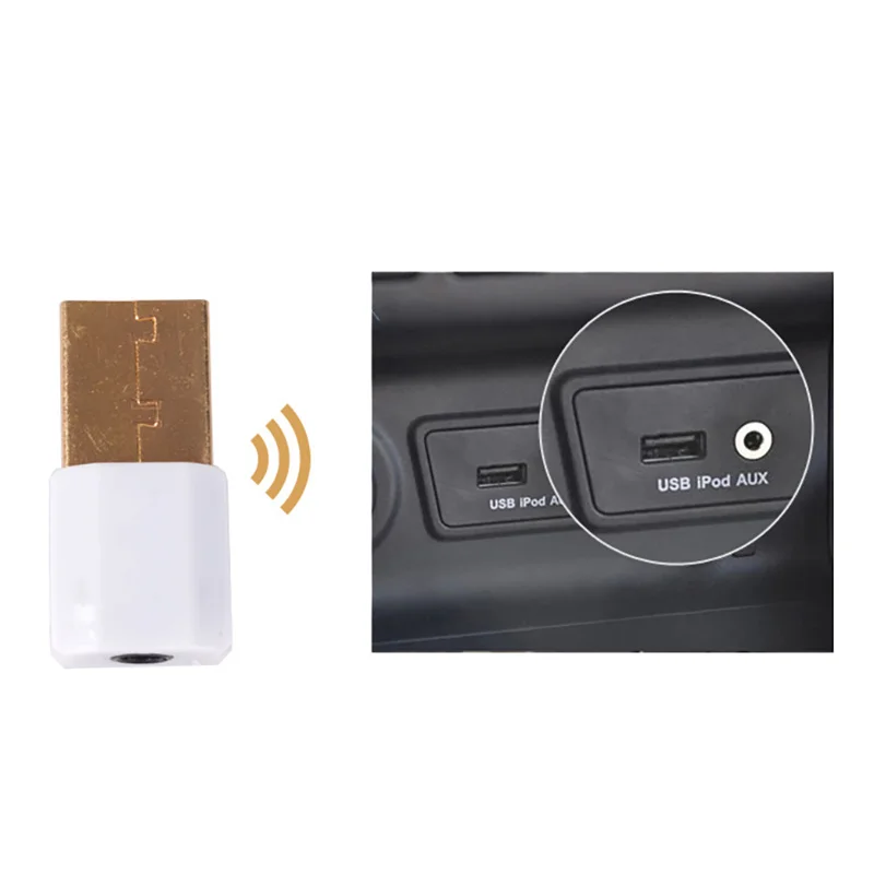 USB мини Bluetooth палка внешний аудио приемник стерео 3,5 мм Музыка внешний беспроводной адаптер подзарядка для автомобильных динамиков звук