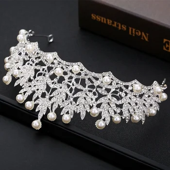 Juno crown for bride wedding hair accessories for women headband accesorios para el cabello mujer accessoire cheveux femme gift 5