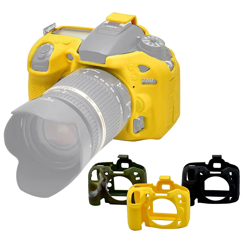 Мягкий силиконовый чехол для камеры, мягкая защитная сумка для Nikon D7100 D7200