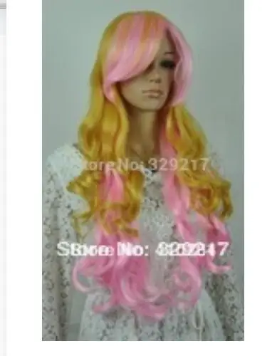 Zhaoxia ++ 03529 @ Q8 * ++++&gt Новый Косплей Длинные волосы женские Золотые желтые розовые