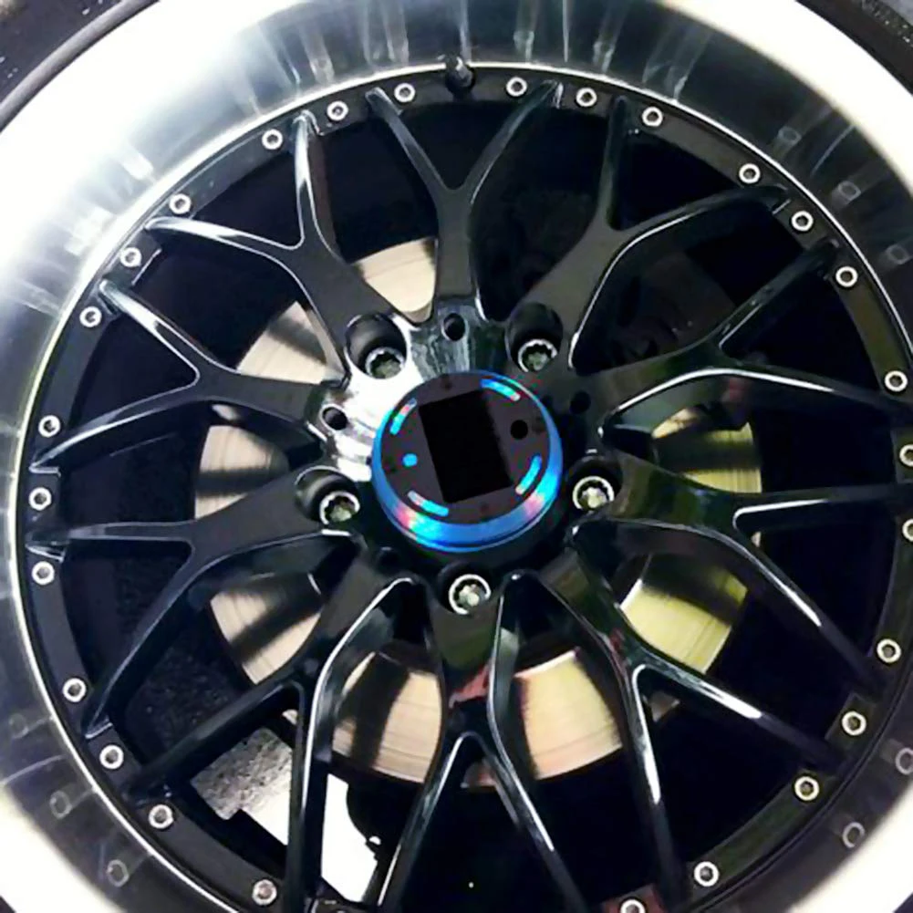 Авто Солнечная красочная Автомобильная колесная лампа 12 В светодиодная декоративная лампа Ночная белая шина видение ABS 5 Вт лампа