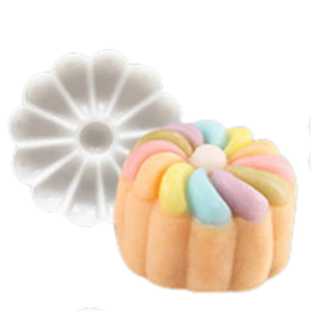 Форма для торта DIY 6 стилей штампы круглая Цветочная форма в виде Луны белый набор Mooncake Декор бисквитный инструмент силиконовая форма для торта помадка