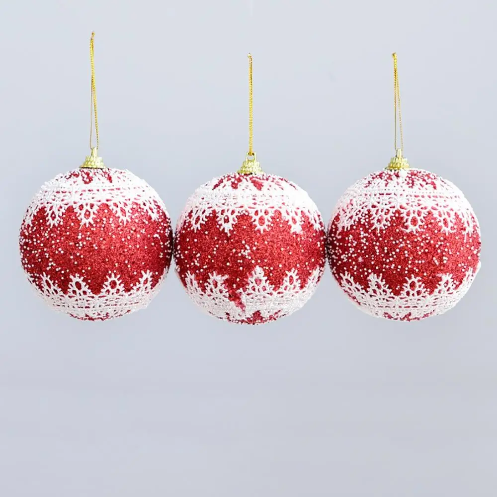 3 шт. украшения для рождественской елки, шаровые украшения для рождественского праздника, детские игрушки, шаровые безделушки для рождественской елки, новинка 7,5 см, bolas poliestireno#35