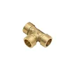 Male 1/2 3/4 Plumbing T type Connector Brass G1/2 G3/4 tee Water Splitter Threaded connector Pipe Fittings 1Pcs ► Photo 2/6