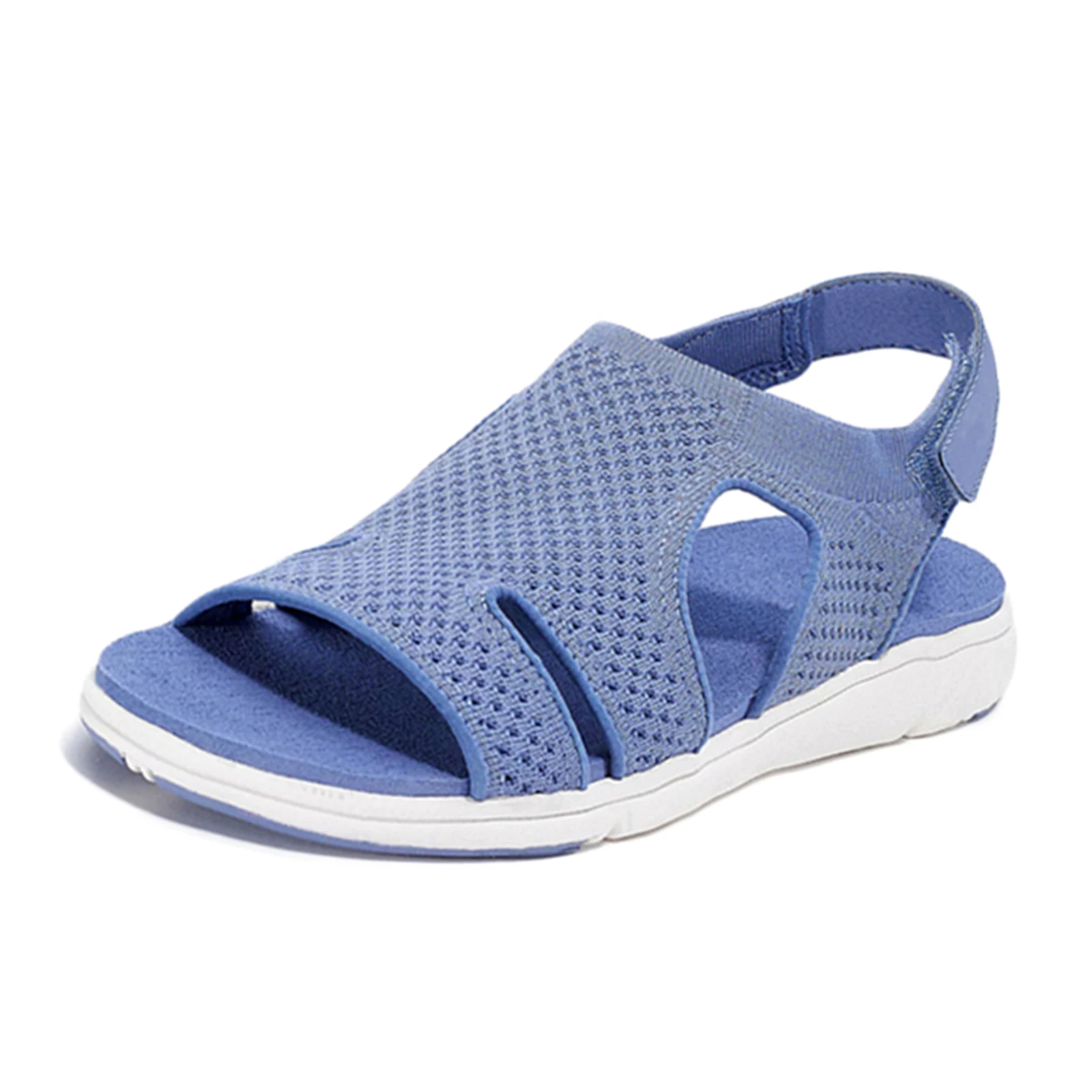 2021 New Women's Soft & Comfortable Sandals Mesh Upper Breathable Sandals Adjustable Cross-strap Design women shoes 