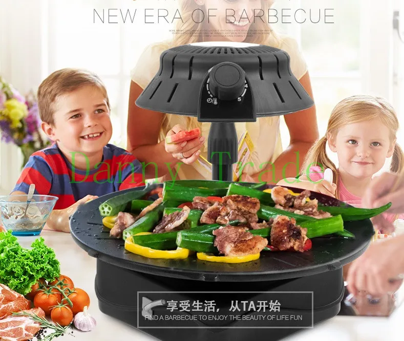 1300 Вт Мощность барбекю гриль сделать богатый вашего обеденного стола популярные хорошего качества 3D инфракрасный японский Таблица устройство для барбекю
