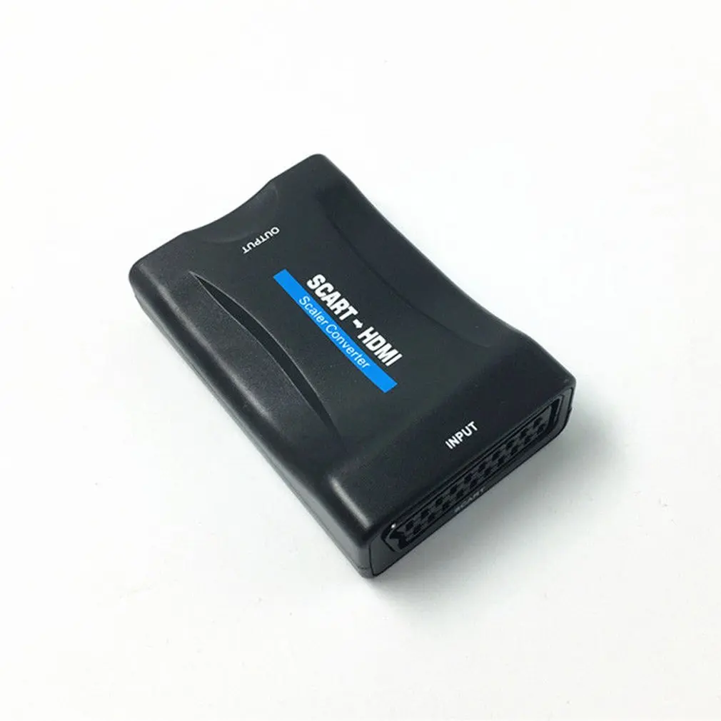  Abs 1080 P Scart Convertitore di Hdmi Convertitore Audio-Video Adattatore di Segnale Hd con Ricaric