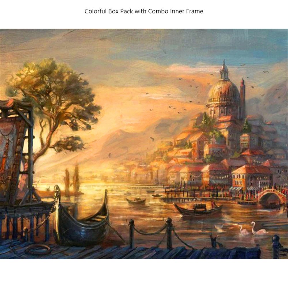 

CHIFEIYANG Digital Oil Paitings Creative Toys For Indoorsman's Depression-killer DIY Oil Painting Kit With Frame