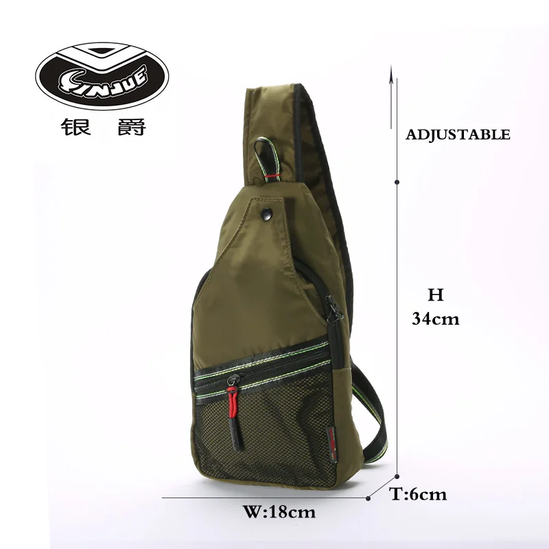 

YINJUE Crossbody Bag for Men Unisex Shoulder Messenger Bags Male Waterproof Chest Bag Travel Pack Wallet Coin Phone Fanny Pack