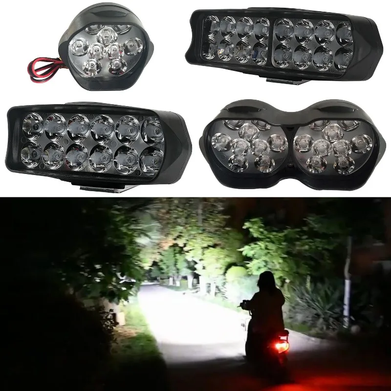 Led Motorcycle Headlight Ebicycle Spot Headlamp 985v Car Combo Fog