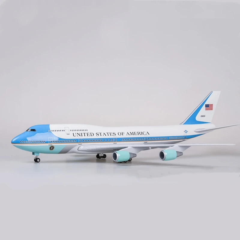 47 см 1:150 Масштаб Самолеты ВВС один Боинг B747 модель смолы литья под давлением модель самолета Коллекционная модель украшения дисплей