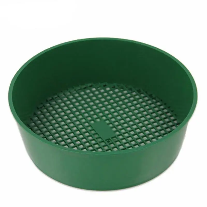 Tamiz de piedra de tierra de alta calidad, herramienta de jardinería de malla fina, tamiz de plástico de siembra para el hogar, filtro de suelo de jardín, colador de red de Jardin