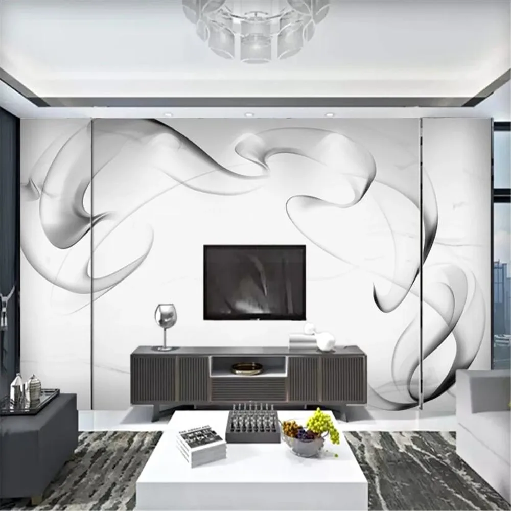 

Большие настенные 3D-обои Milofi на заказ, современная абстрактная чернила, фоновая настенная фотография для гостиной, спальни