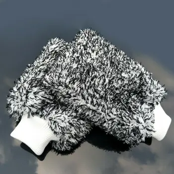 

Cleaning Detailing Car Wash Gloves Pro Useful No scratches Microfiber Plush
