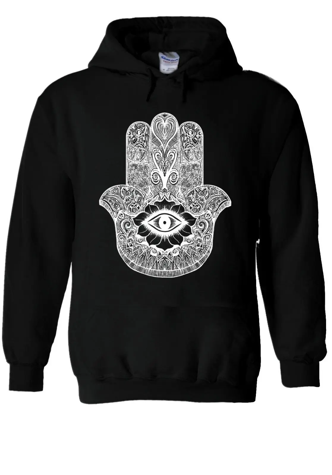 Толстовка Hamsa с капюшоном и принтом сглаза для мужчин женщин джемпер унисекс
