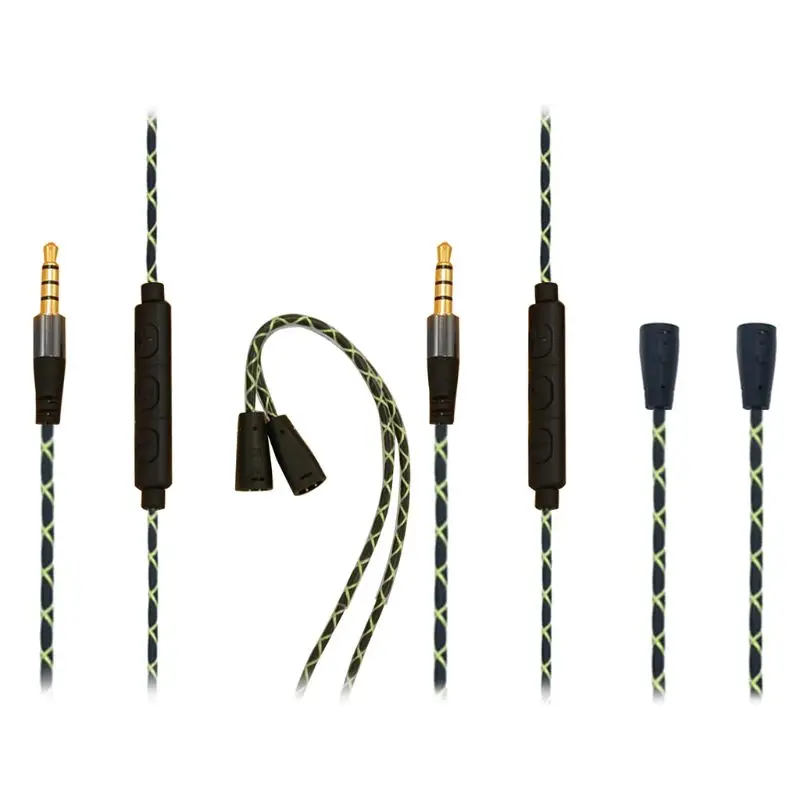 

Replaced Headphone Cable Line with Microphone for IE8 IE80 IE8i Earphone Headset D08A