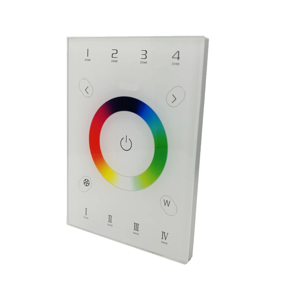 US $105.39 New LED RGBW Controller 24GHz RF Wireless DMX512 100V 240V Touch DMX RGB Strip Control 4 Channel 5A 20A Output Receiver