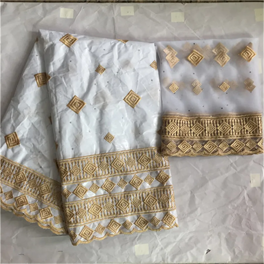 Базен riche getzner с камнями bazin brode getzner новейшая африканская кружевная ткань жаккард морская парча ткань 7 ярдов