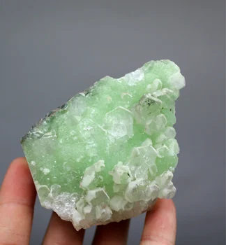 

200g Natural Prehnite and White Crystal Symbiotic Mineral Specimens stones and crystals healing crystals quartz gemstones