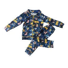 Пижамы с длинными рукавами для мальчиков; Одежда для мальчиков; зимний дизайн polar express для мальчиков