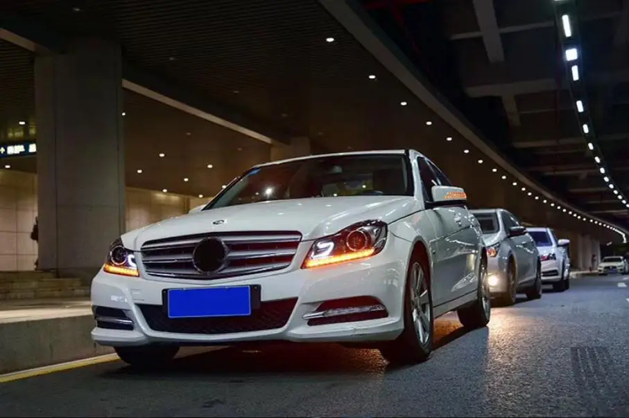 VLAND Автомобиль Стайлинг фара для W204 ксеноновая фара для C180 C200 головной свет 2011 2013 с светодиодный DRL